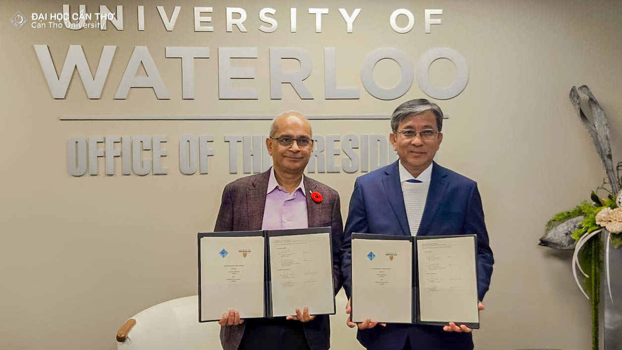 Can Tho University and the University of Waterloo, Canada Signed…