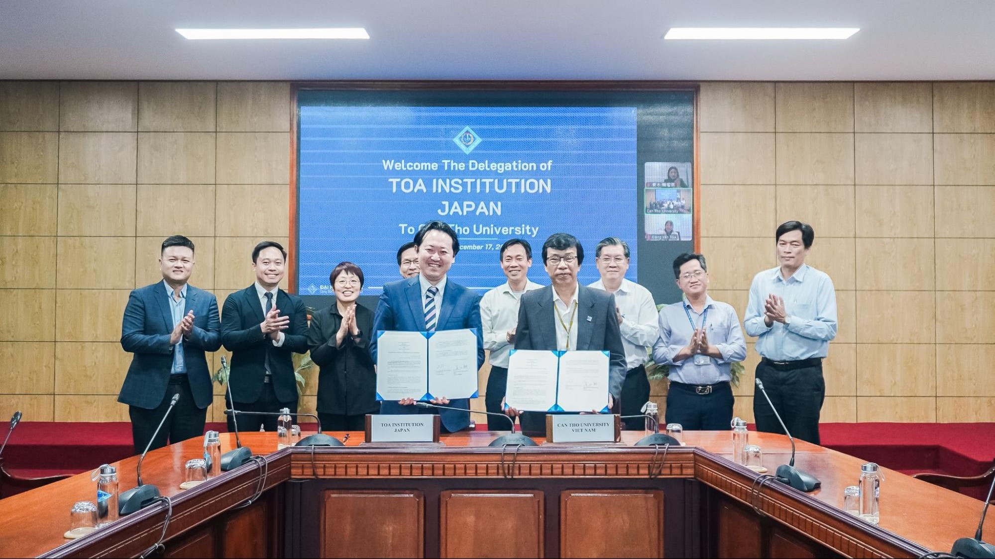 Can Tho University and The TOA Institution Strengthen Bilateral Cooperation