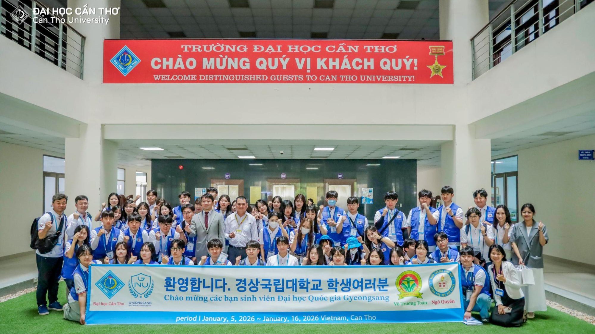 Can Tho University Welcomes 50 Students from Gyeongsang National University…