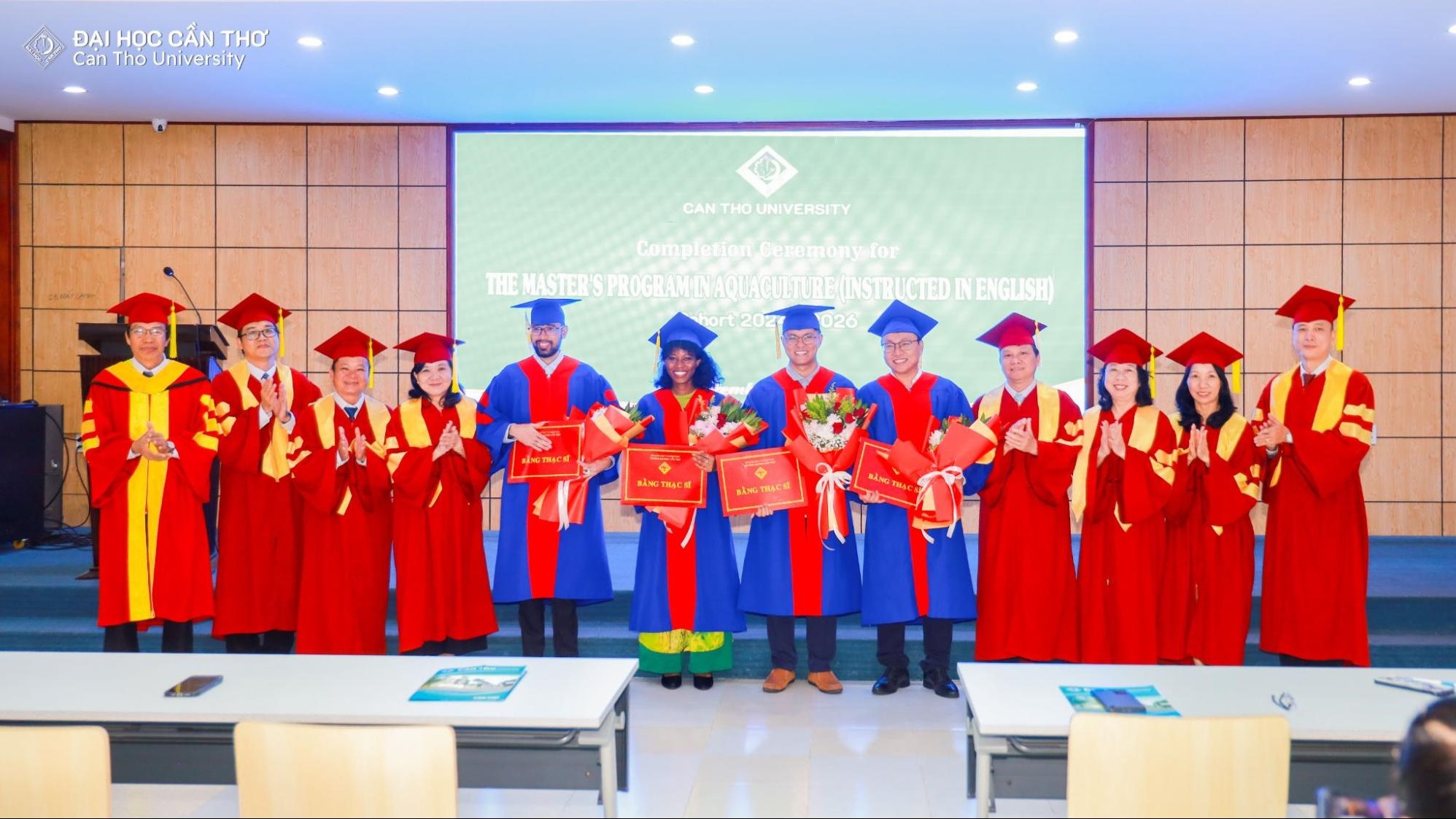 Lễ trao bằng Thạc sĩ Quốc tế ngành Nuôi trồng…